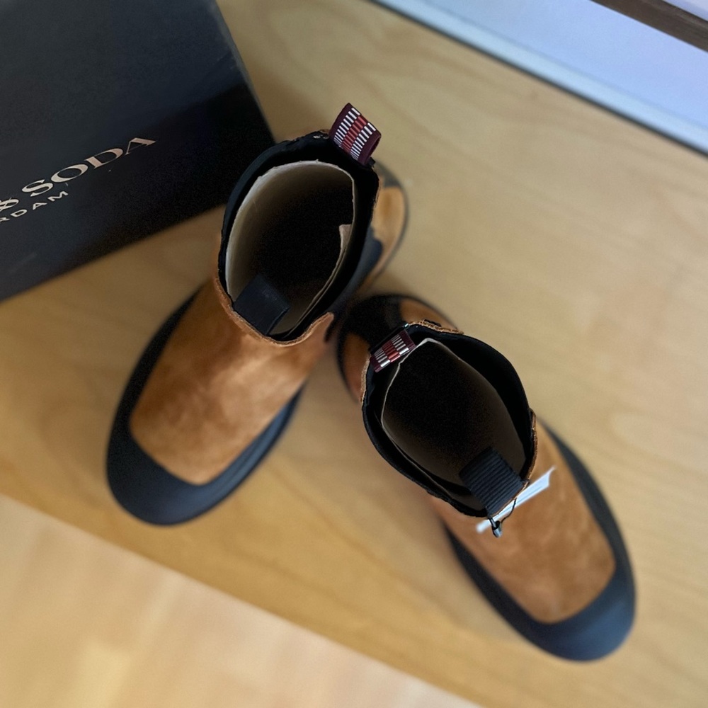Scotch & Soda Aubri Leather & suede combat boots - Picture 5 of 10